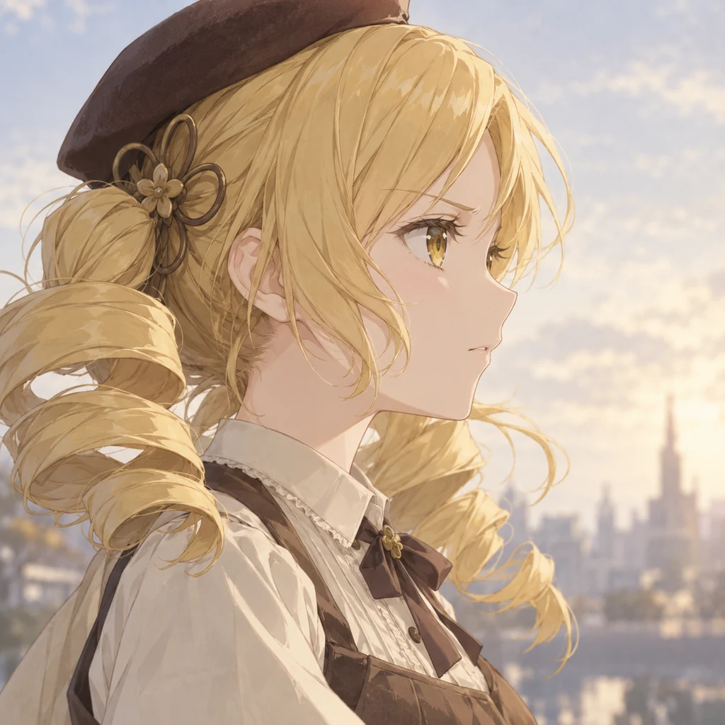Mami Tomoe AI 辅助角色插画