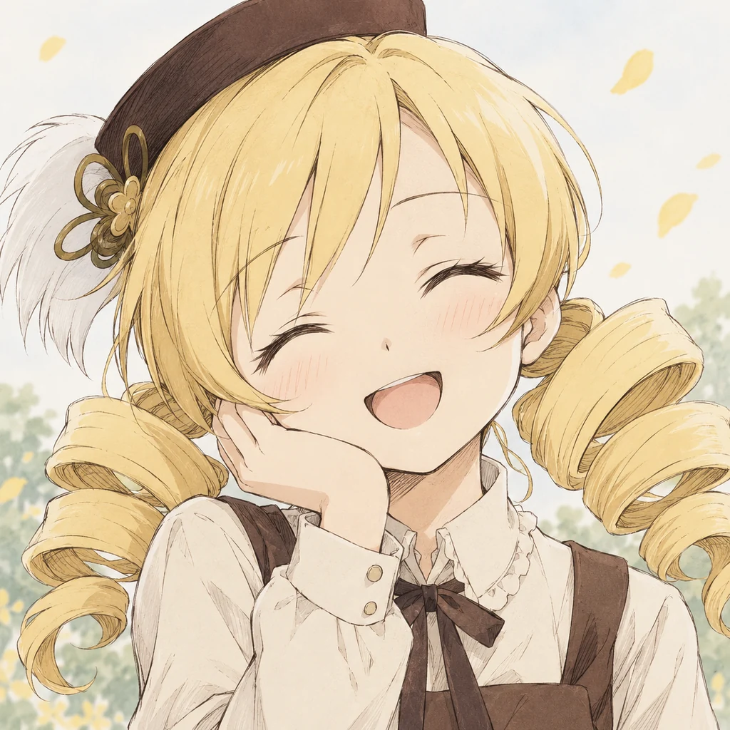Mami Tomoe AI 辅助角色插画