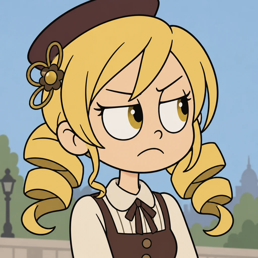 Mami Tomoe AI 辅助角色插画