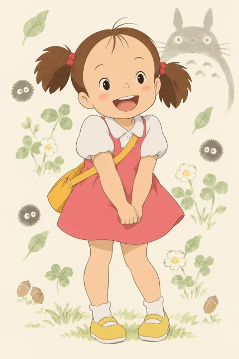 Mei Kusakabe角色示意插画