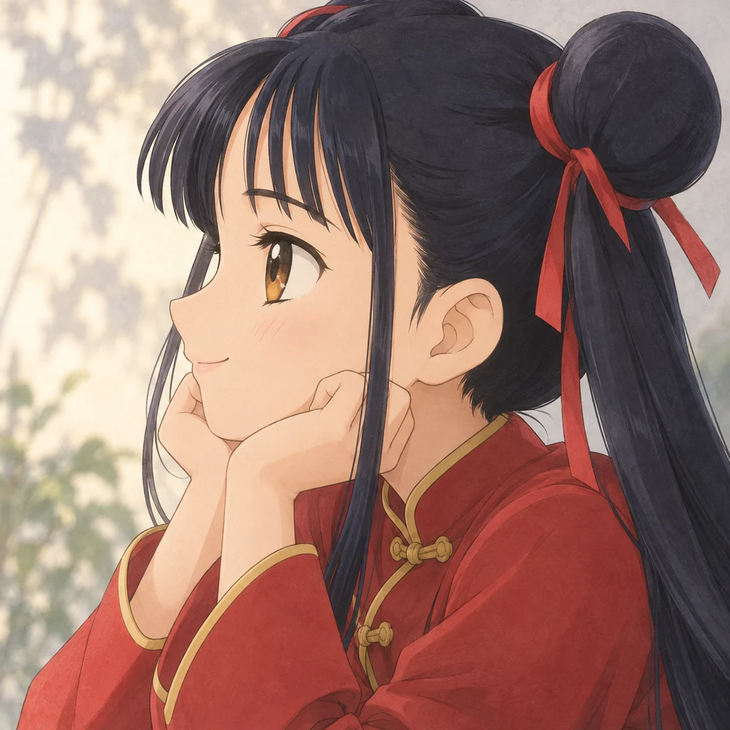 李莓铃 AI 辅助角色插画