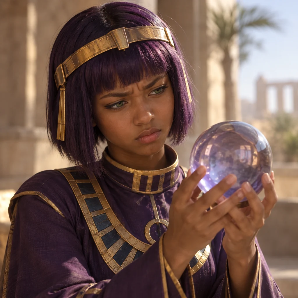 Menat live-action AI portrait