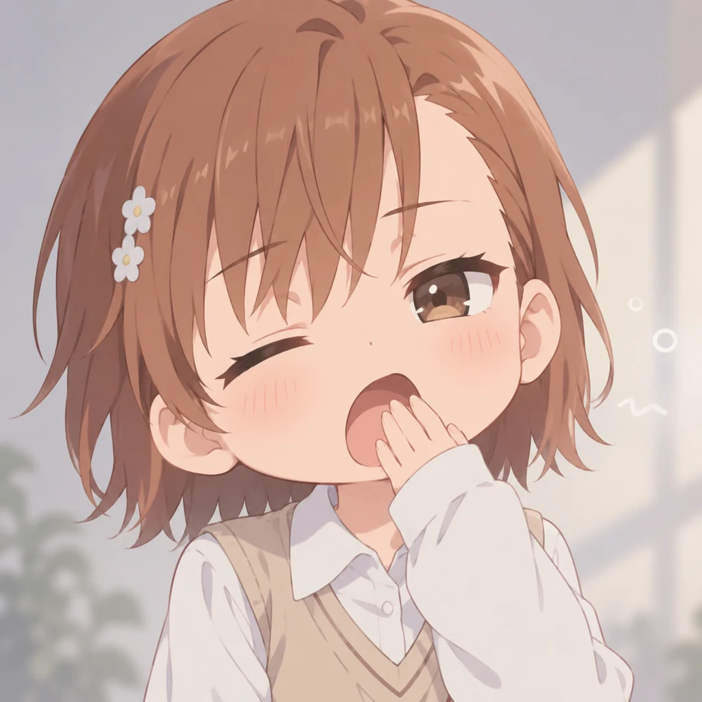 Mikoto Misaka AI 辅助角色插画