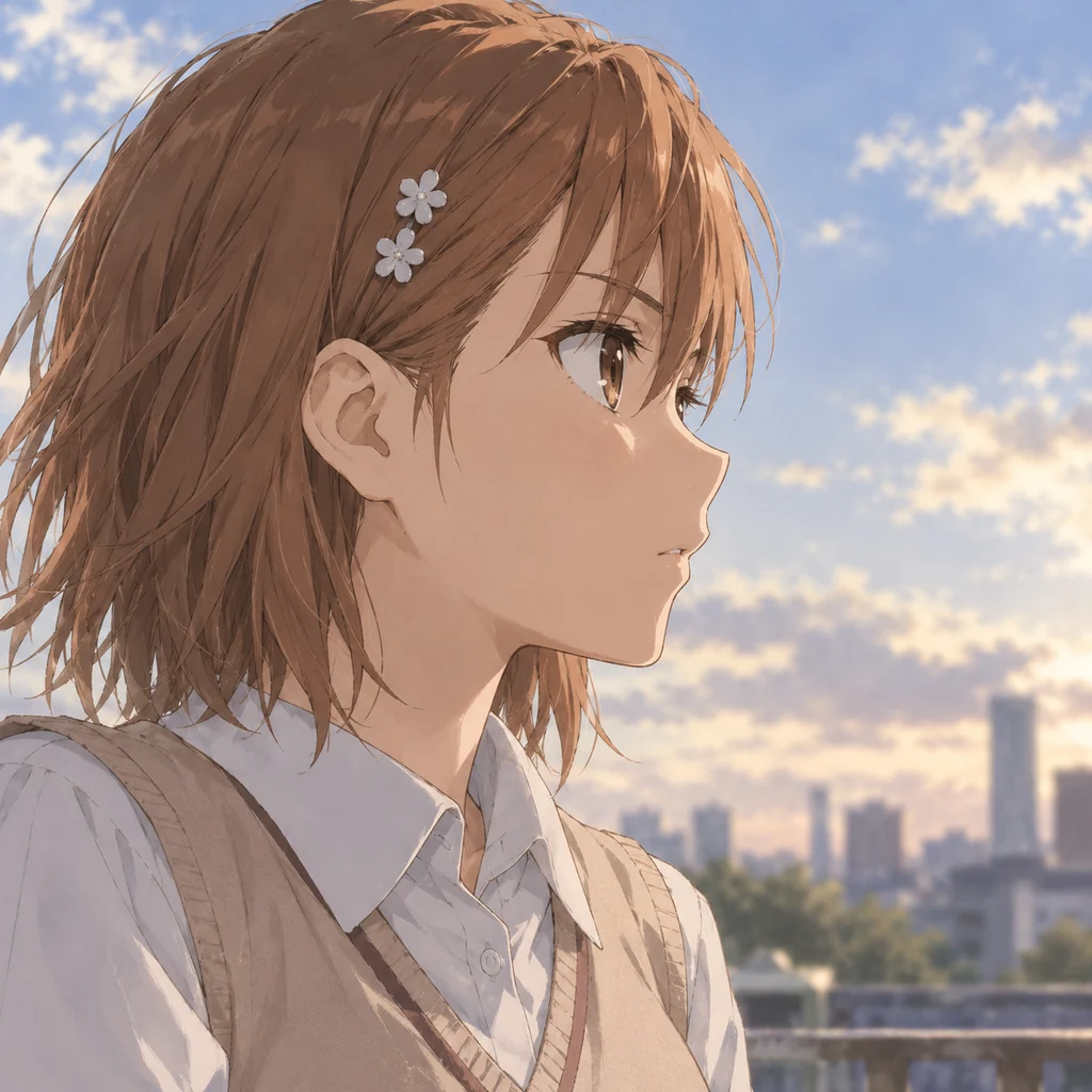 Mikoto Misaka AI 辅助角色插画