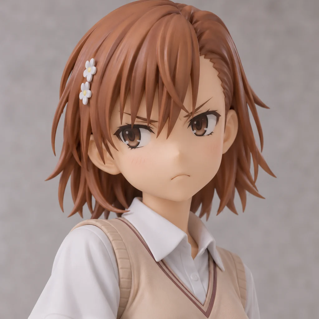 Mikoto Misaka AI 辅助角色插画