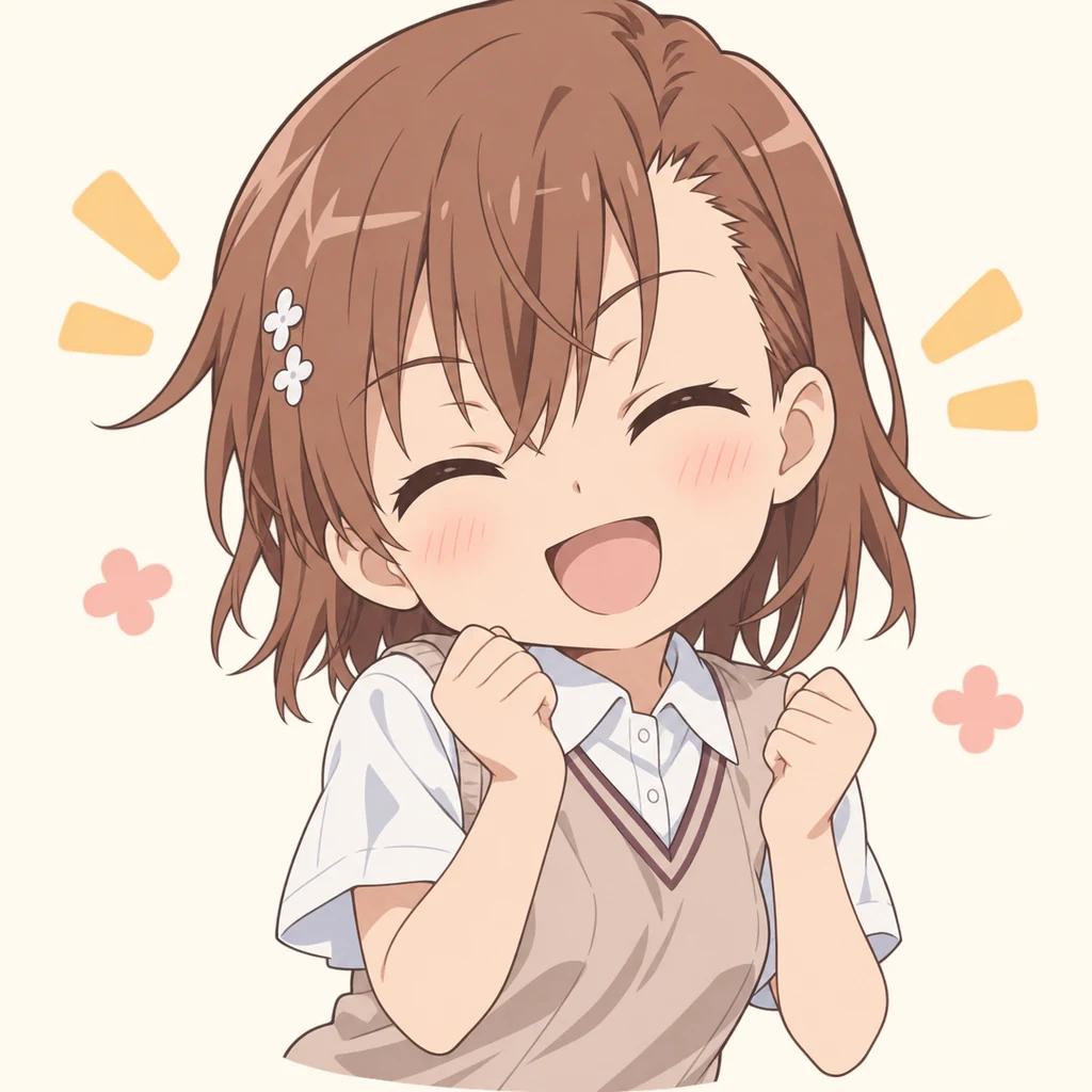 Mikoto Misaka · Reaction sticker