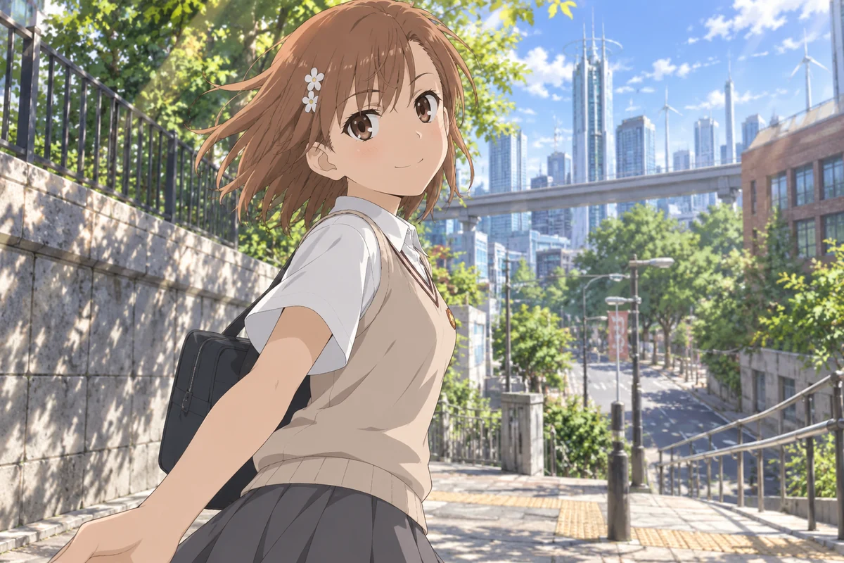 Mikoto Misaka AI 插画