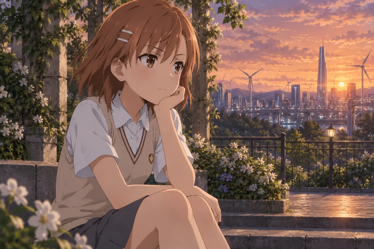 Mikoto Misaka AI 插画