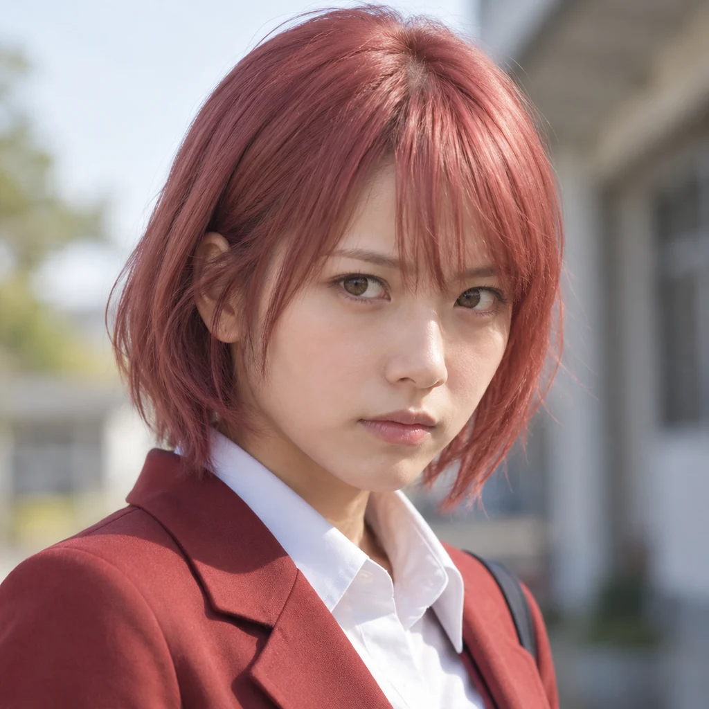 Minori Kushieda live-action AI portrait