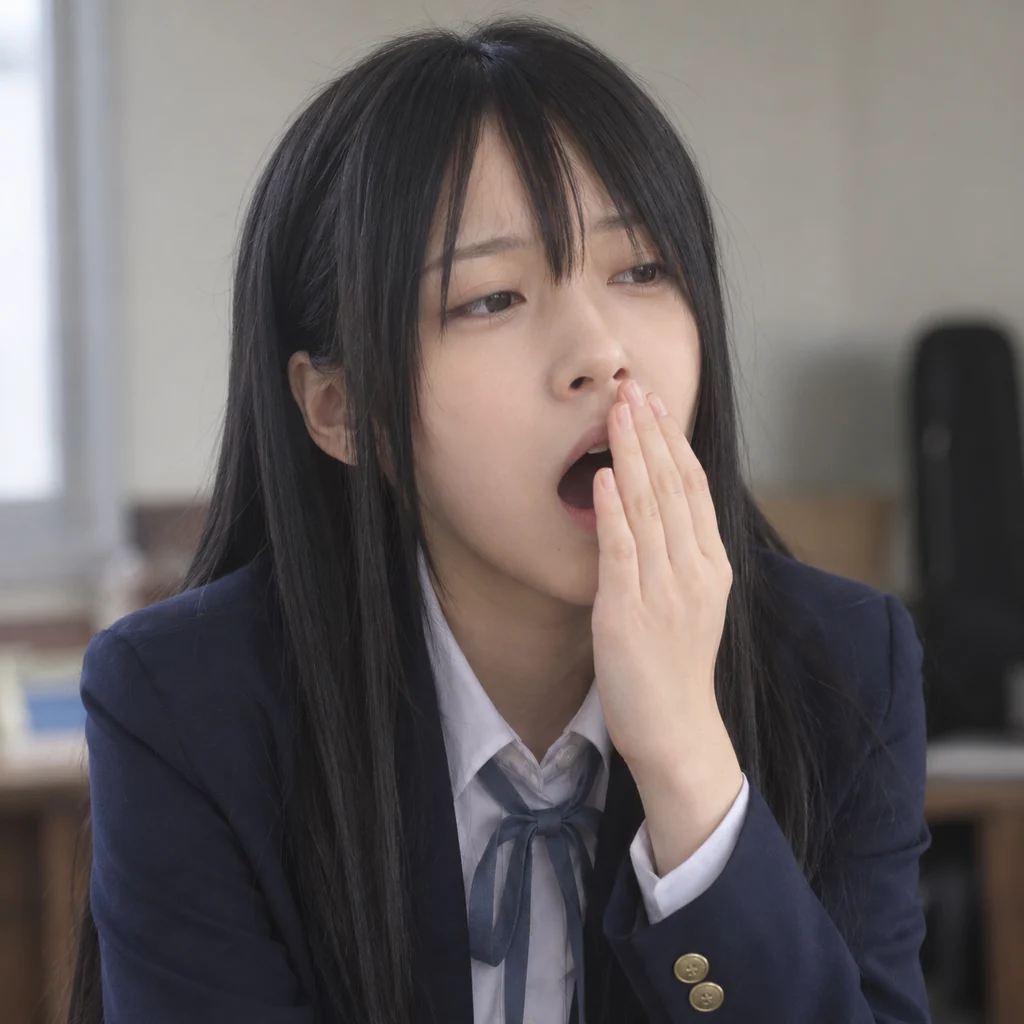 Mio Akiyama live-action AI portrait