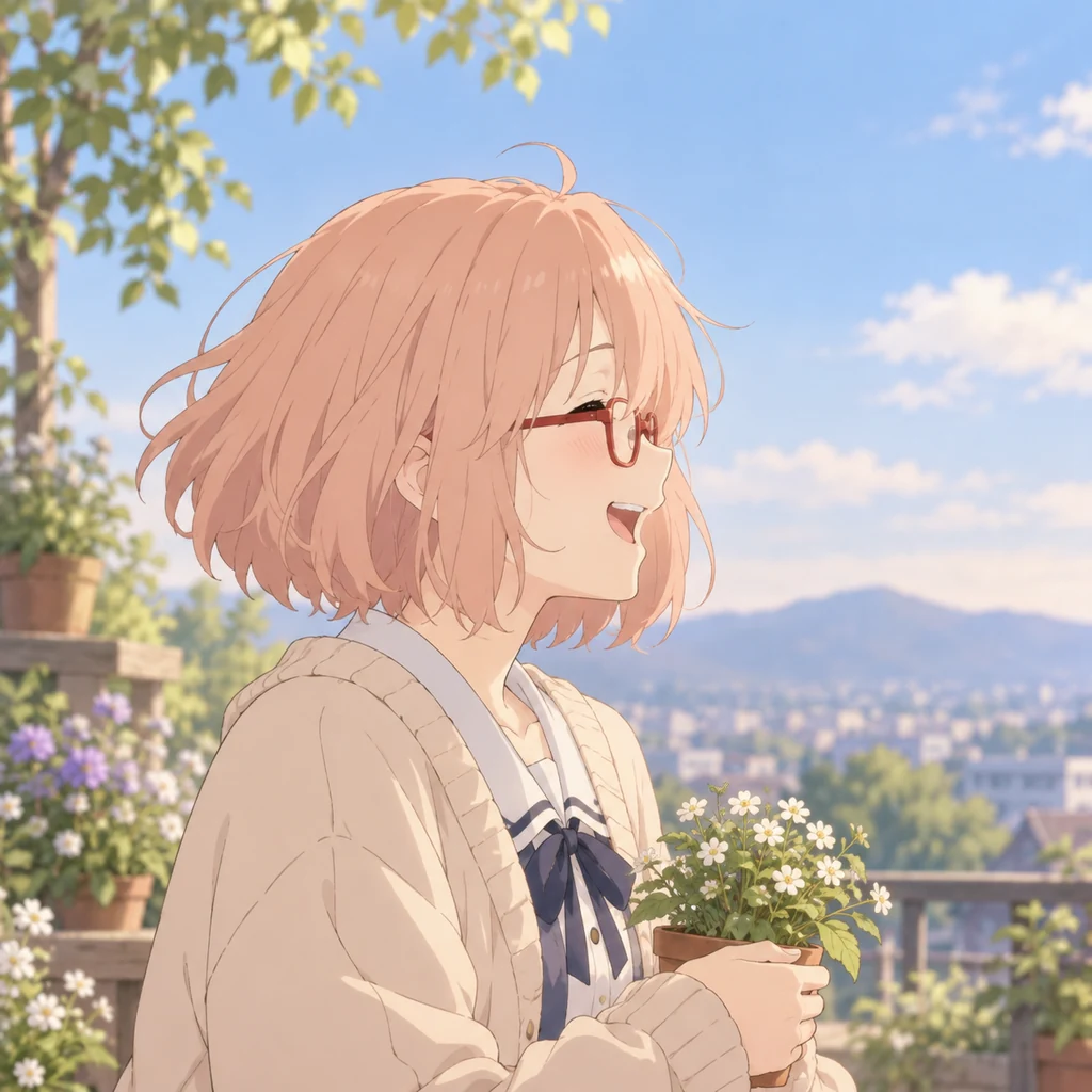 栗山未来 AI 辅助角色插画