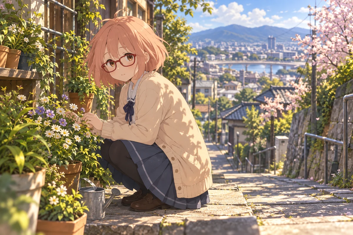 栗山未来 AI 插画