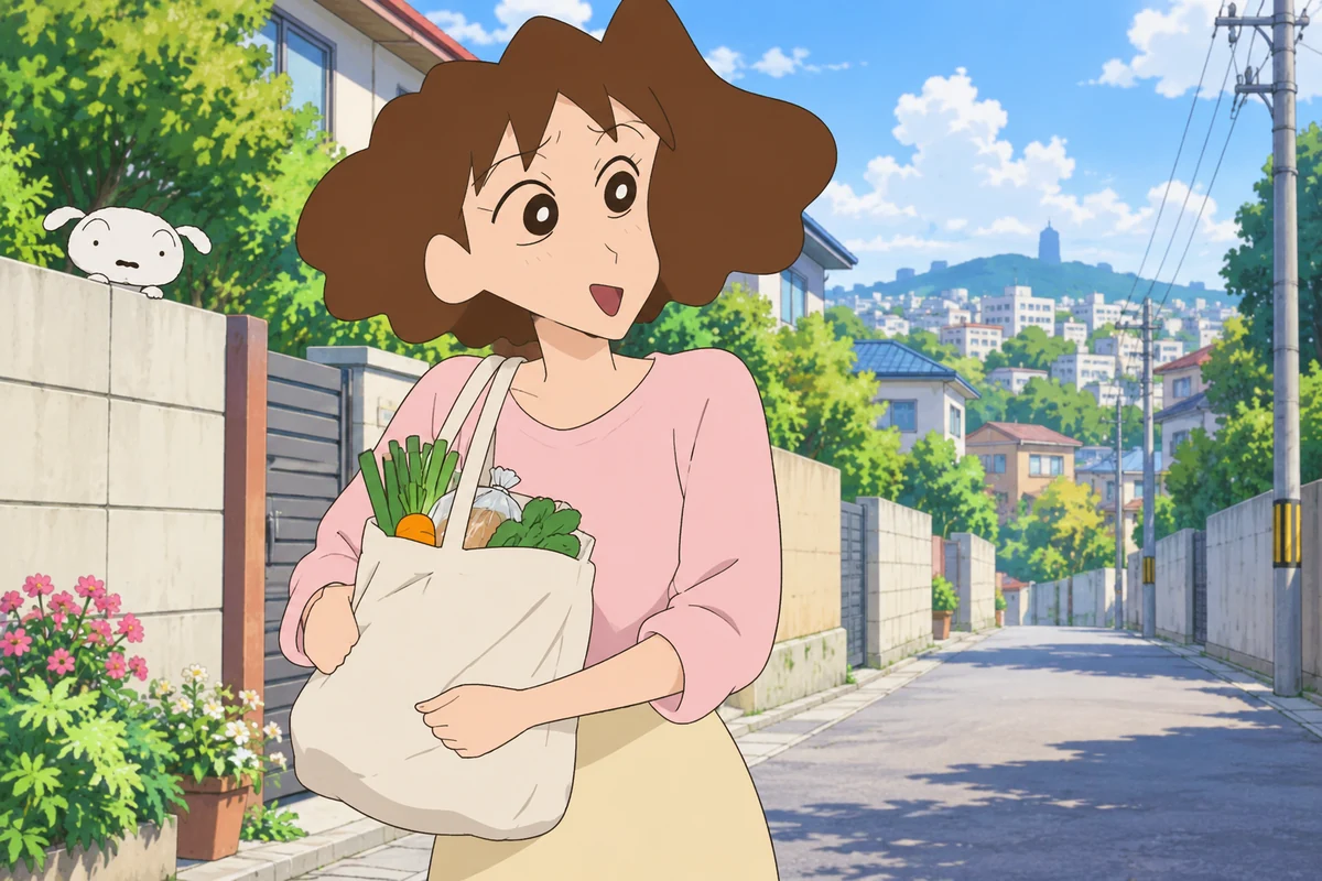 Misae Nohara AI 插画