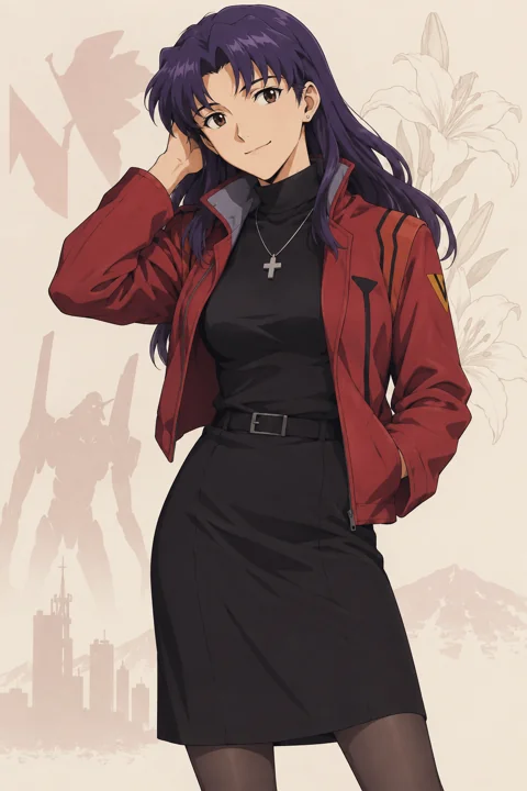 Misato Katsuragi角色示意插画