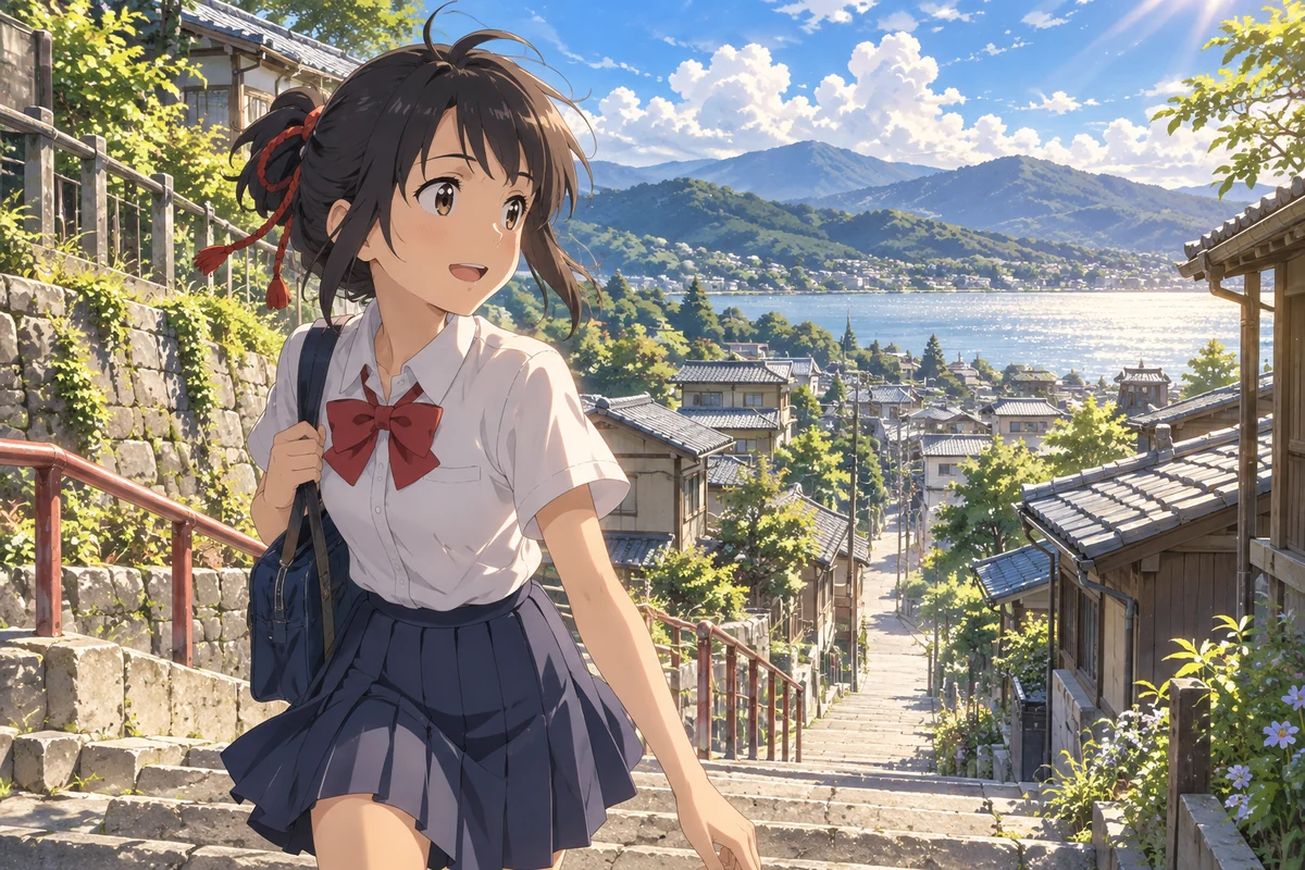 宮水三葉 AI 插画
