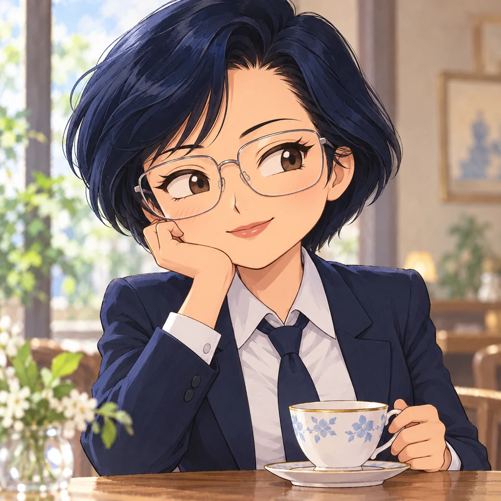 Mitsuko Asatani AI 辅助角色插画
