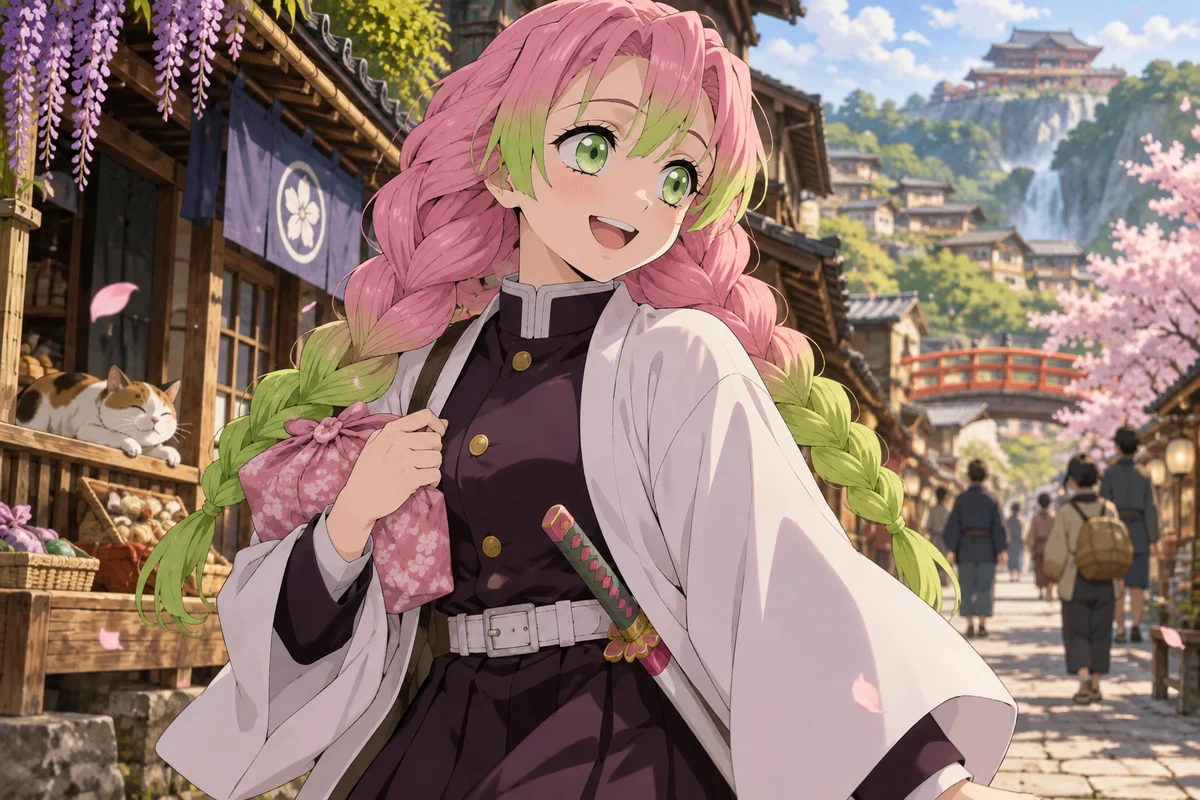 Mitsuri Kanroji AI 插画