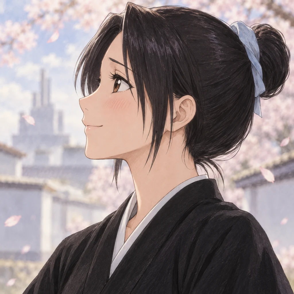 Momo Hinamori AI 辅助角色插画