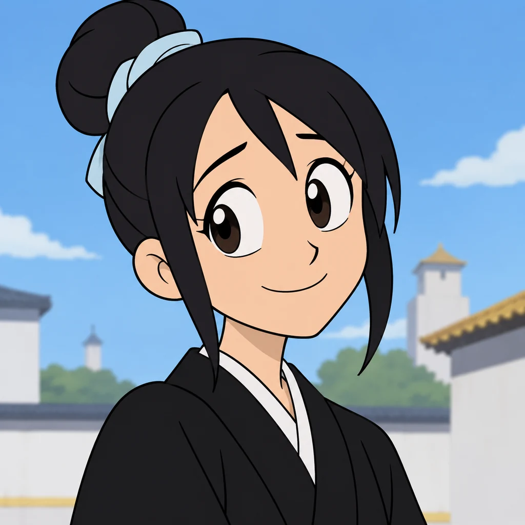 Momo Hinamori AI 辅助角色插画