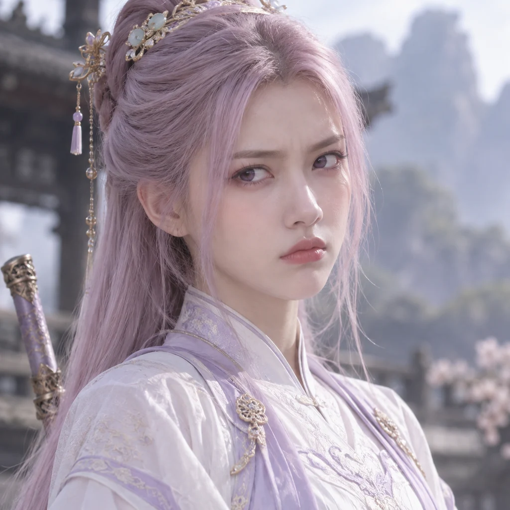 納蘭嫣然の実写風AIポートレート