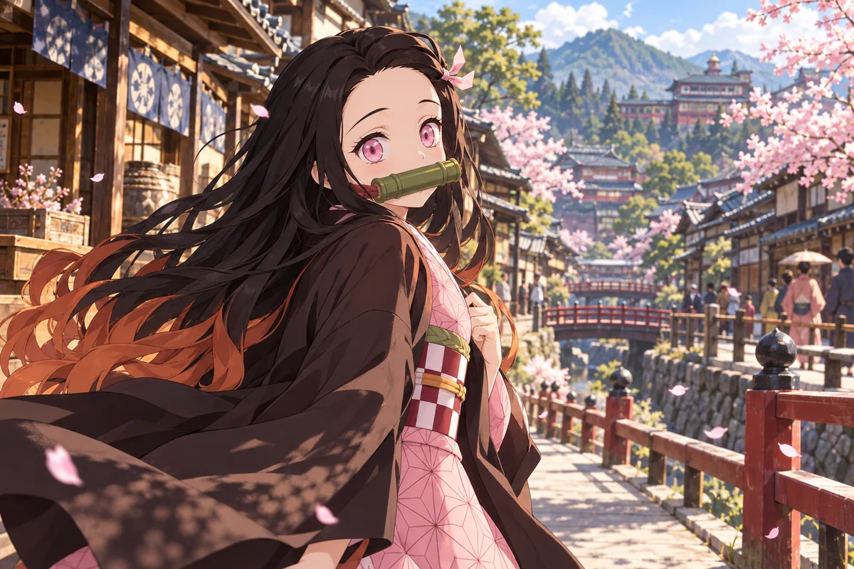 Nezuko Kamado AI 插画
