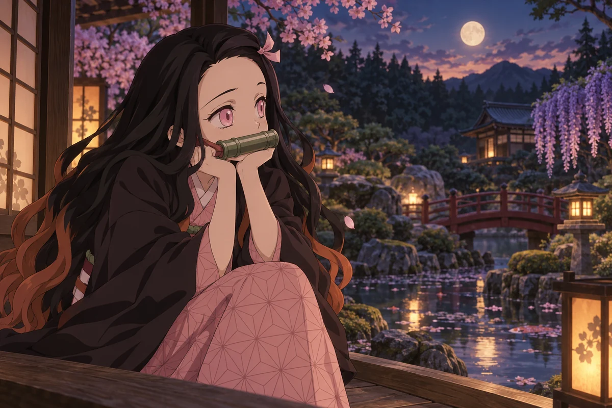 Nezuko Kamado AI 插画