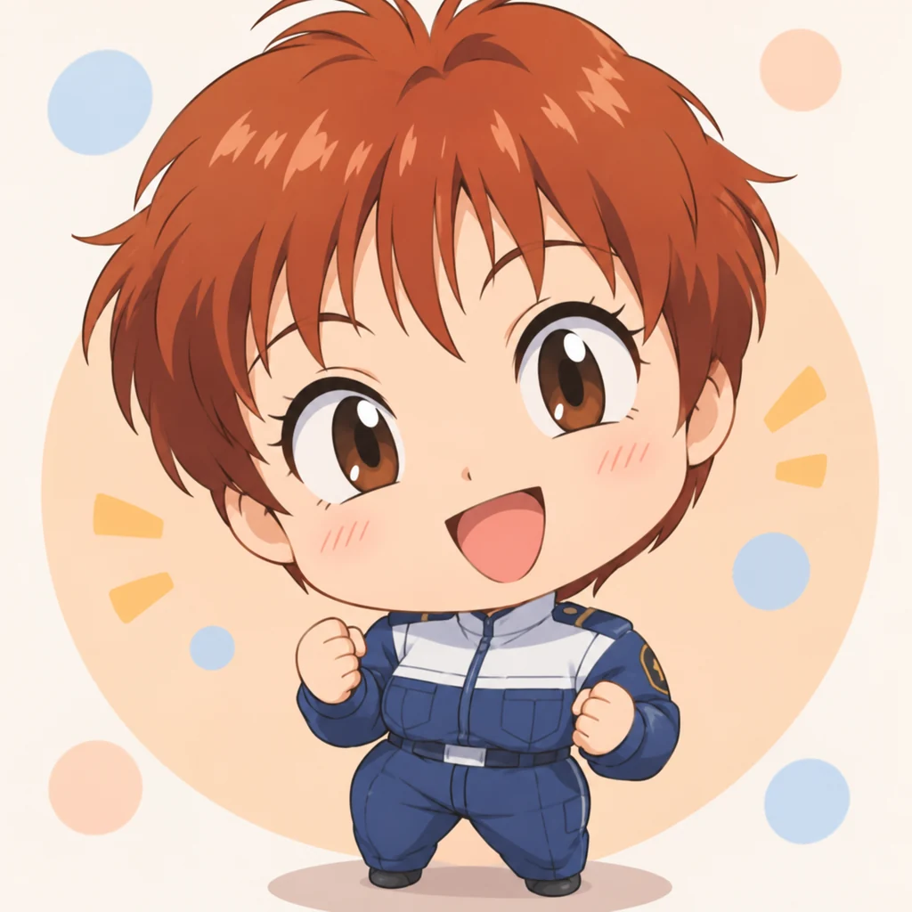 泉野明 AI 辅助角色插画