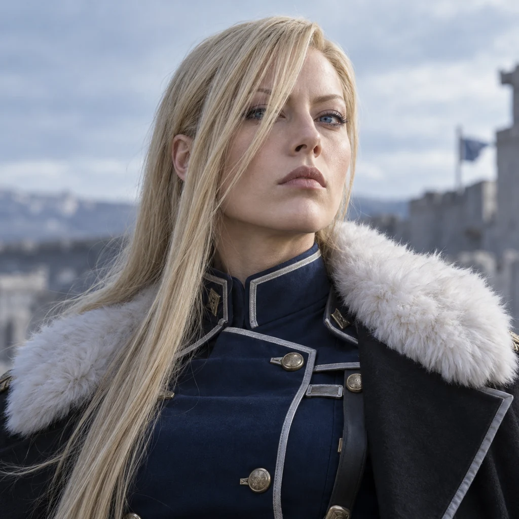 Olivier Mira Armstrong live-action AI portrait