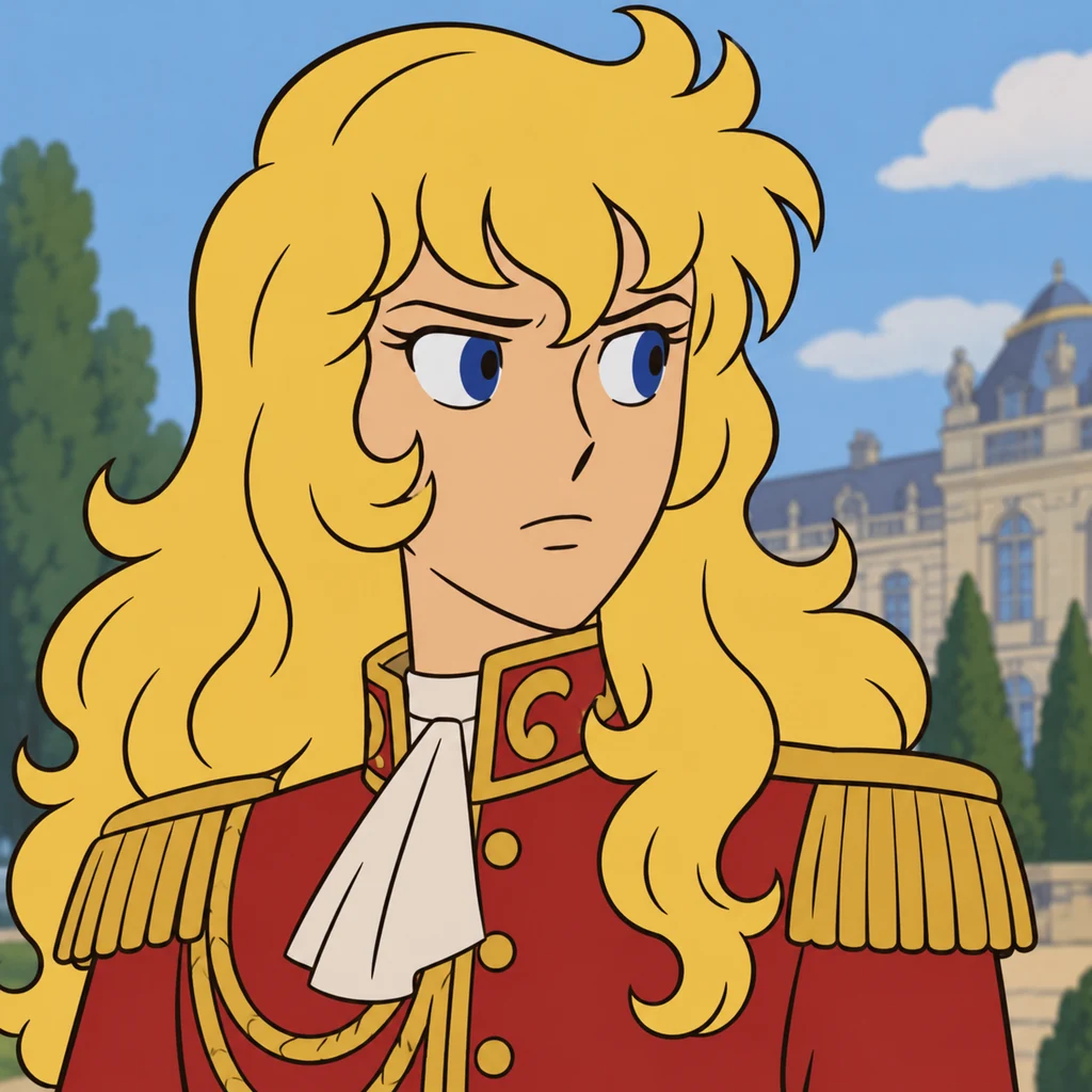 Oscar François de Jarjayes AI 辅助角色插画