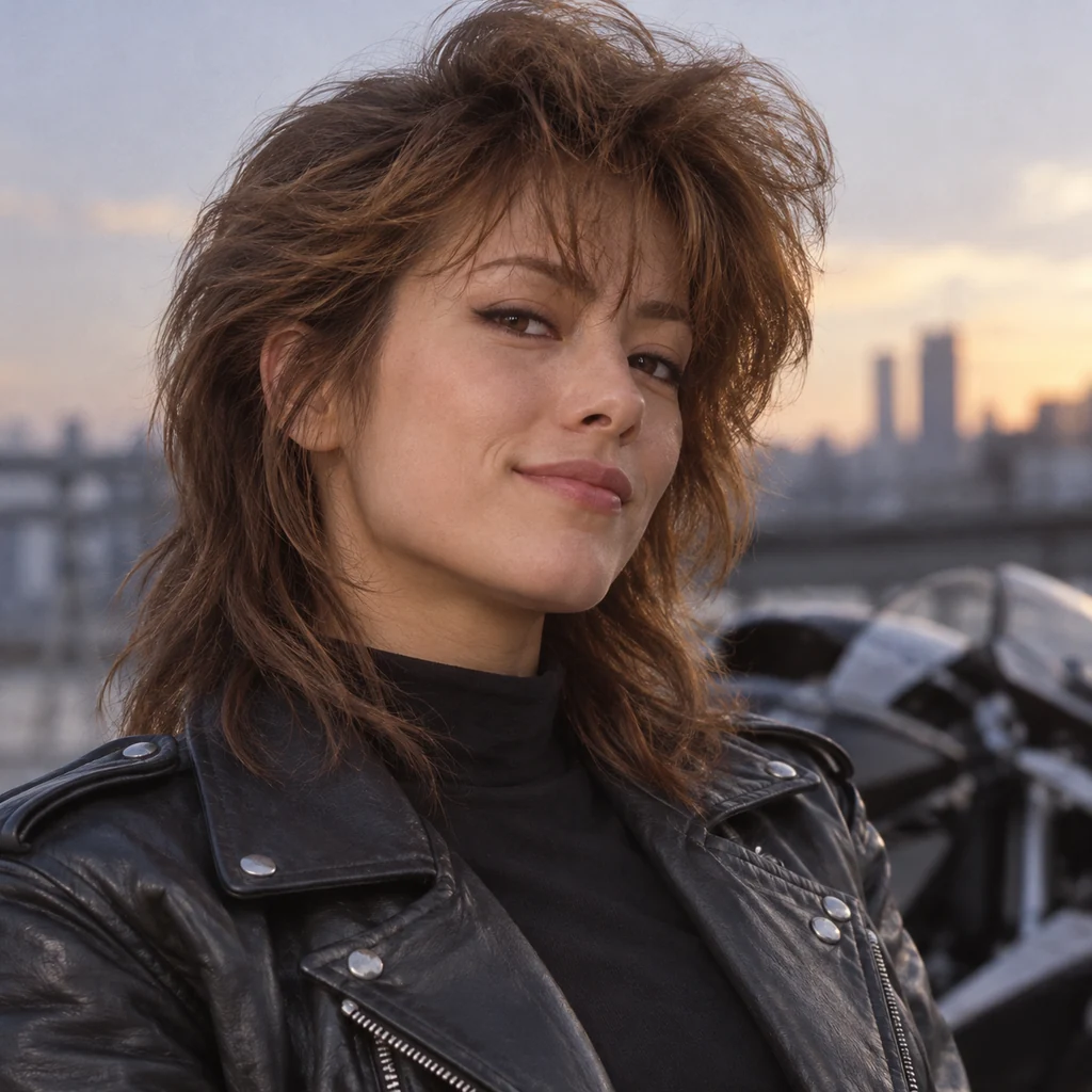 Priss Asagiri live-action AI portrait