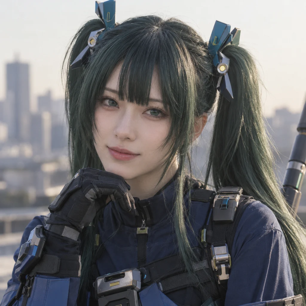 青衣の実写風AIポートレート