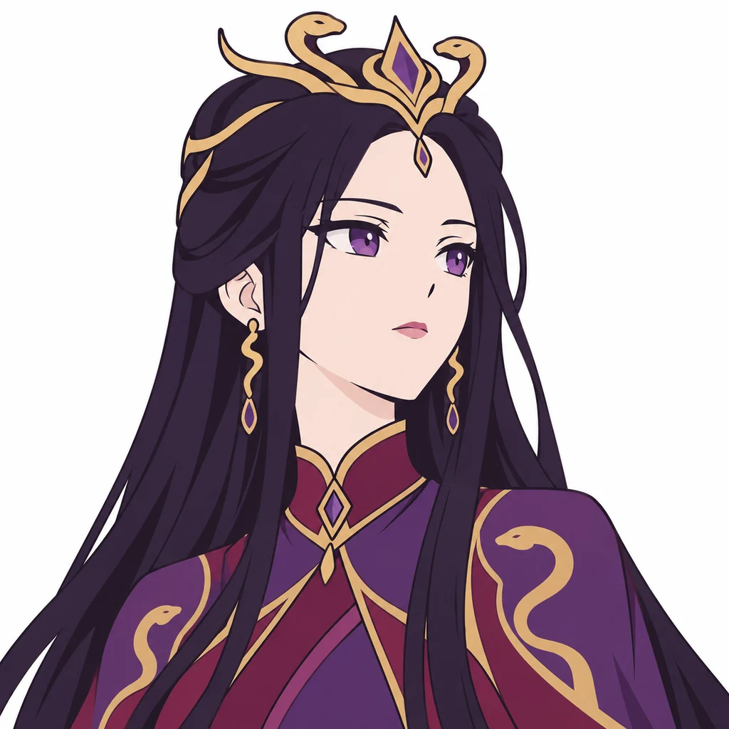 Queen Medusa AI 辅助角色插画