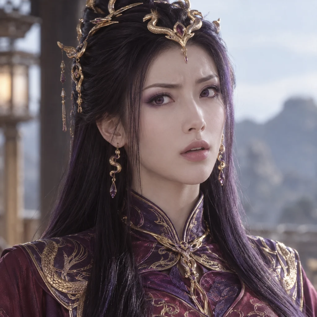 Queen Medusa live-action AI portrait
