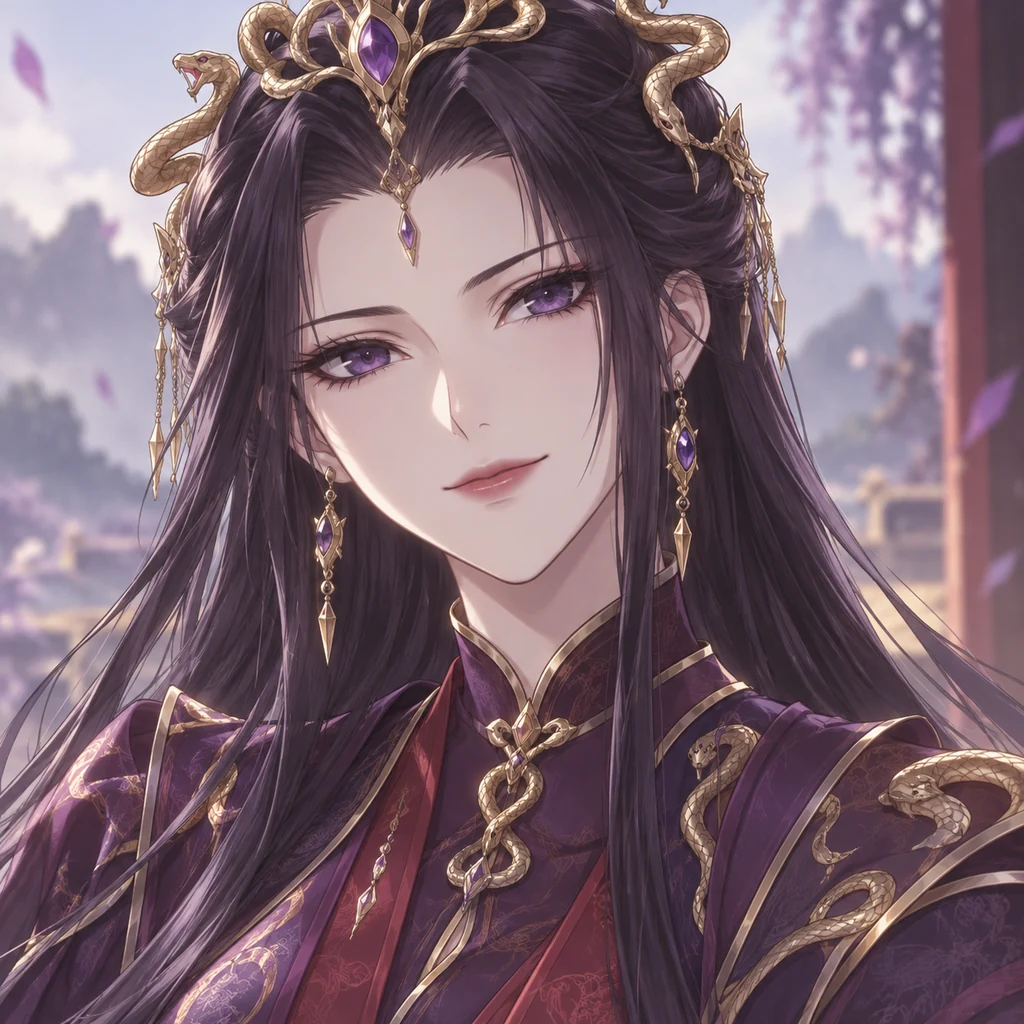 Queen Medusa AI 辅助角色插画