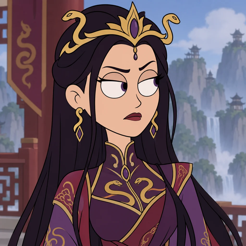 Queen Medusa AI 辅助角色插画