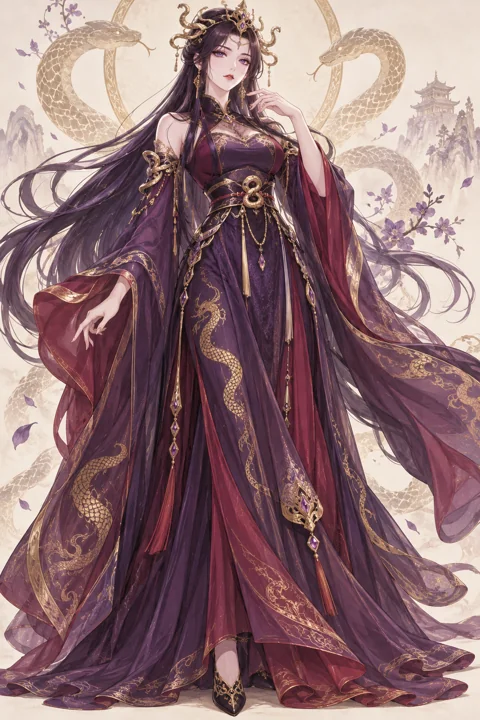 Queen Medusa角色示意插画