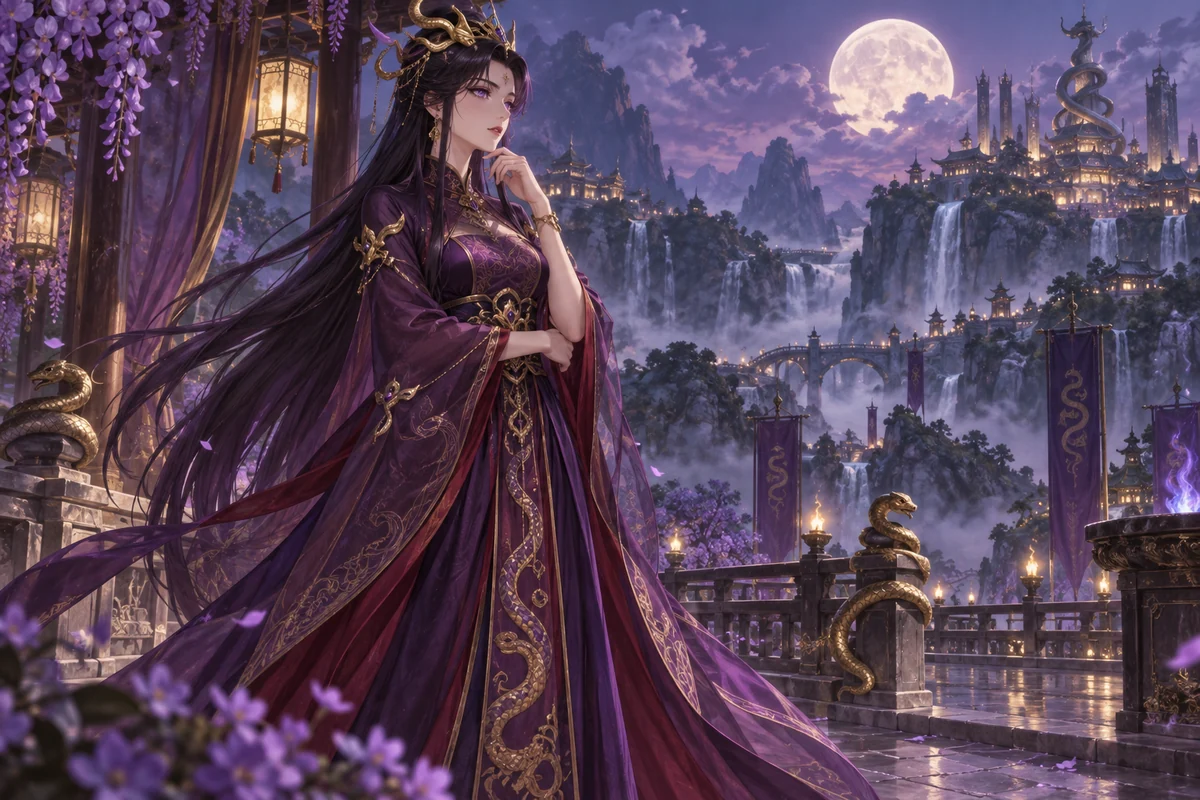 Queen Medusa AI 插画
