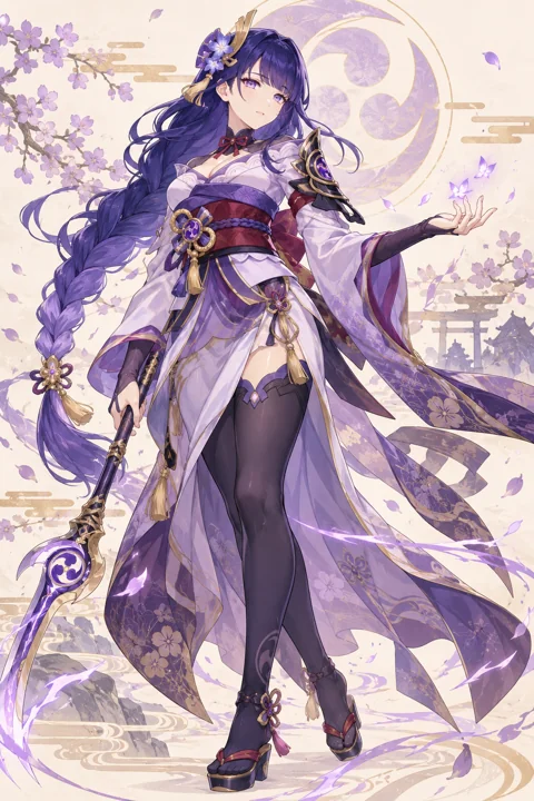Raiden Shogun角色示意插画