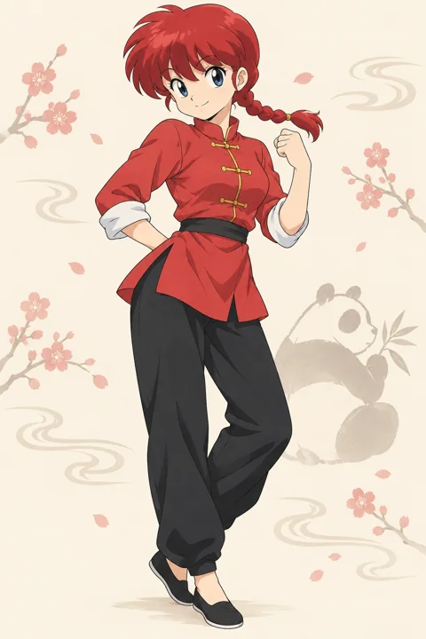 Ranma Saotome (female form)角色示意插画