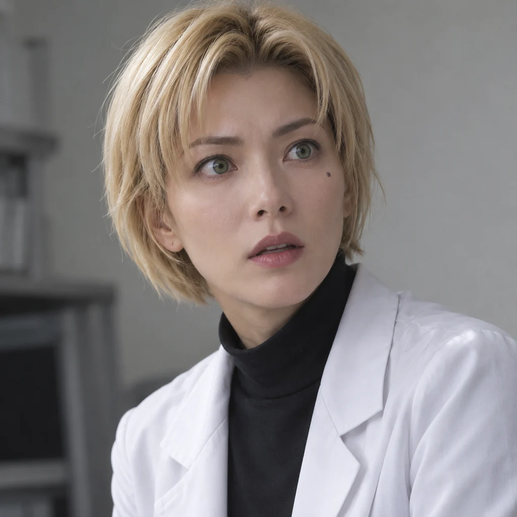 Ritsuko Akagi live-action AI portrait