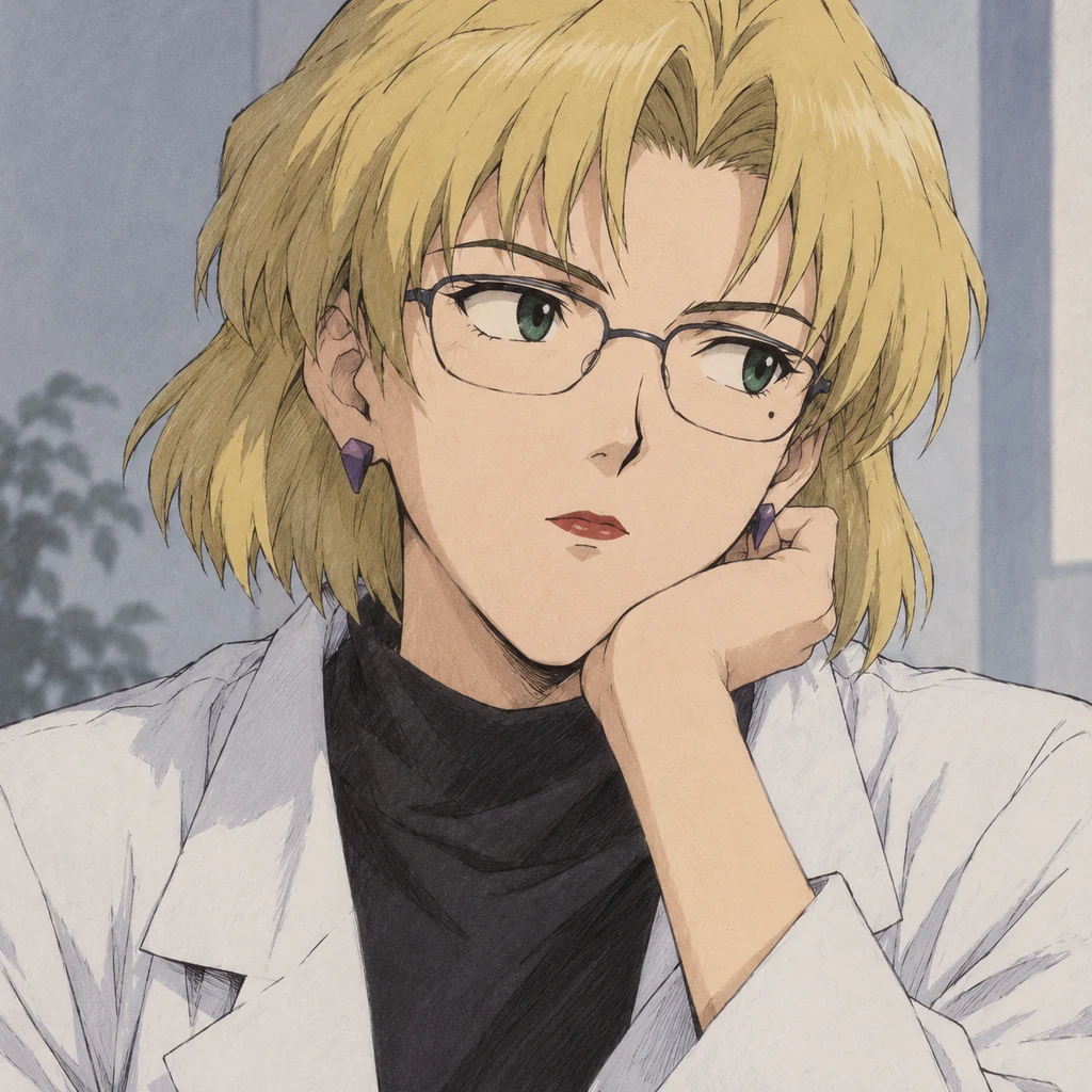 Ritsuko Akagi AI 辅助角色插画