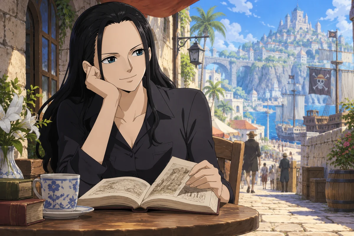 Nico Robin AI 插画