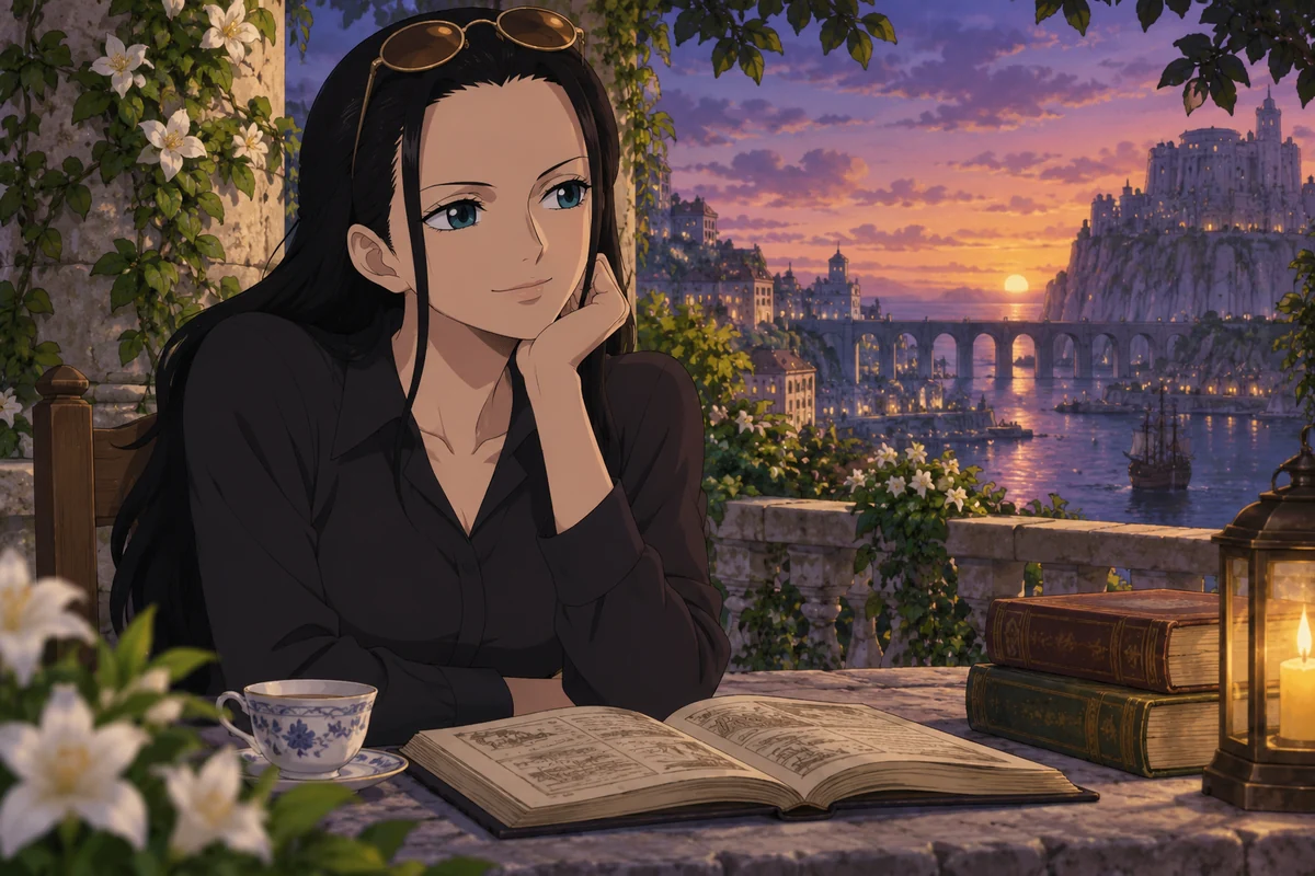 Nico Robin AI 插画