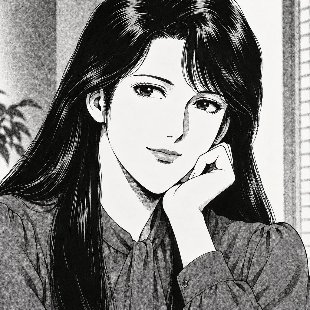 来生泪 AI 辅助角色插画
