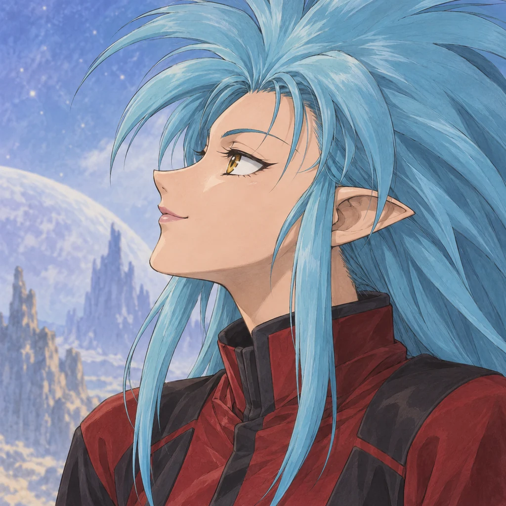 Ryoko Hakubi AI 辅助角色插画