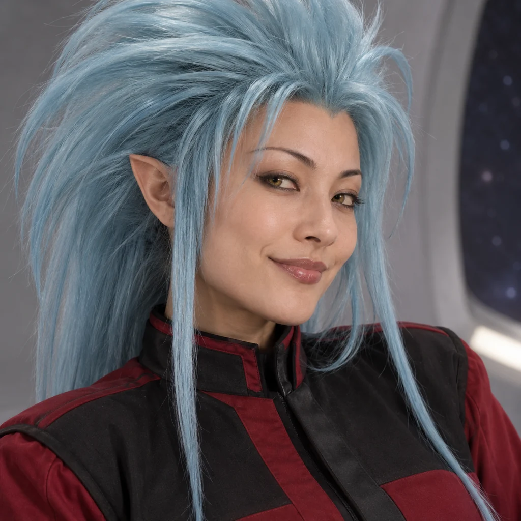 Ryoko Hakubi live-action AI portrait