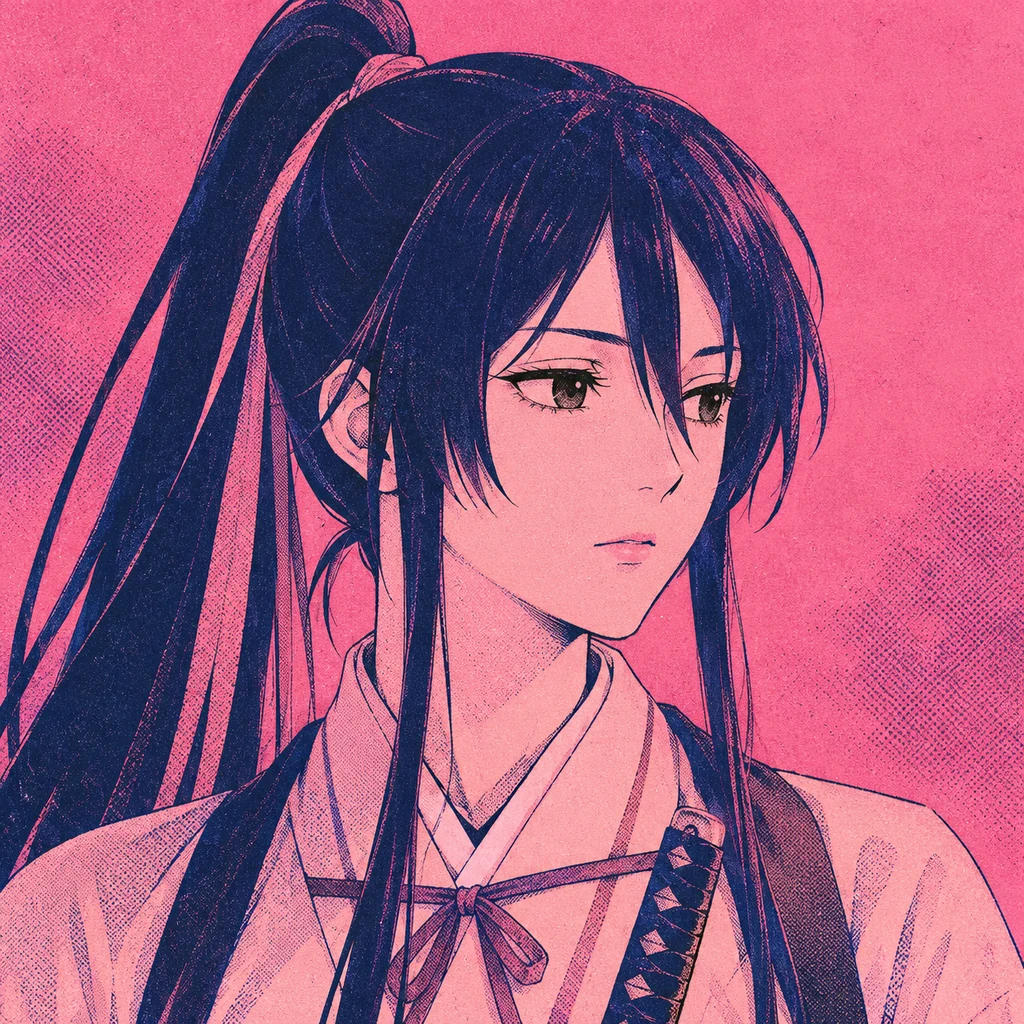 Yamada Asaemon Sagiri AI 辅助角色插画