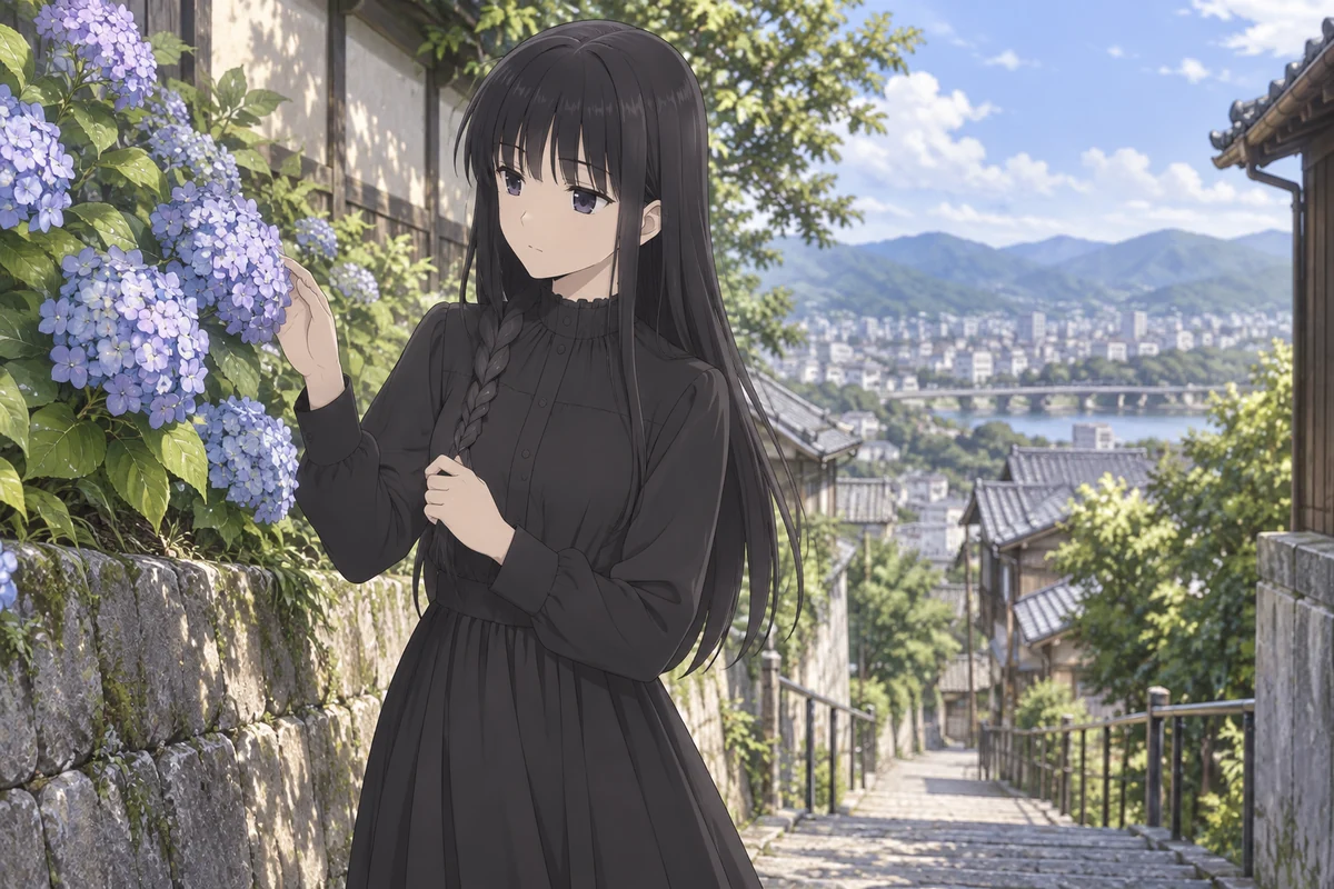 Saki Hanajima AI 插画