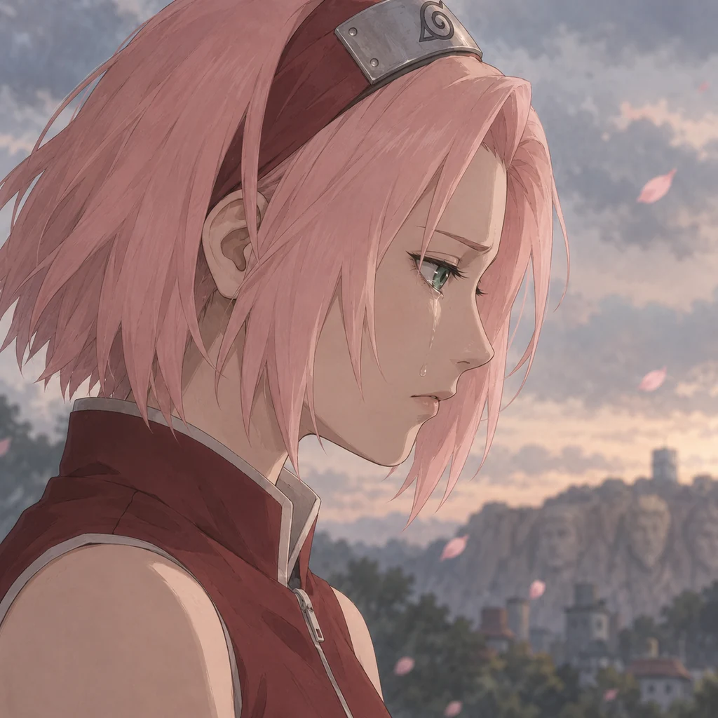 Sakura Haruno AI 辅助角色插画