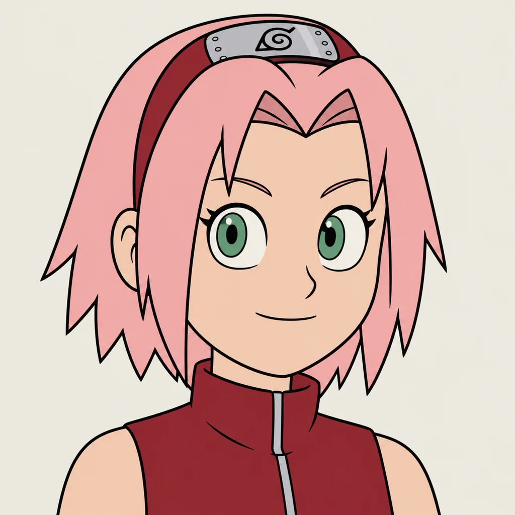 Sakura Haruno AI 辅助角色插画